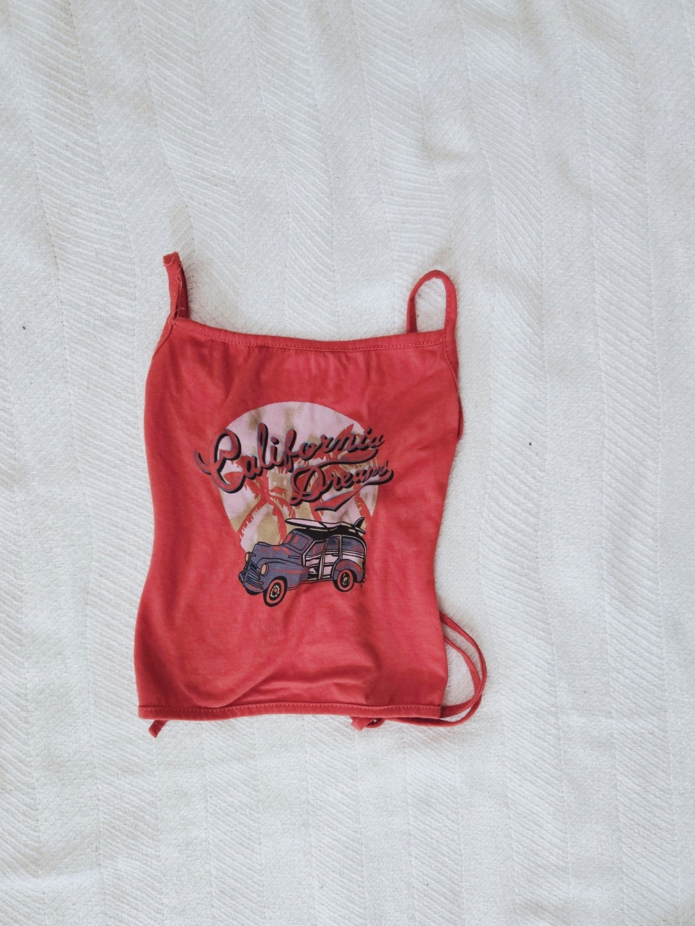 California Dream Graphic Cami Tank Top BUNDLE - Orange And Blue